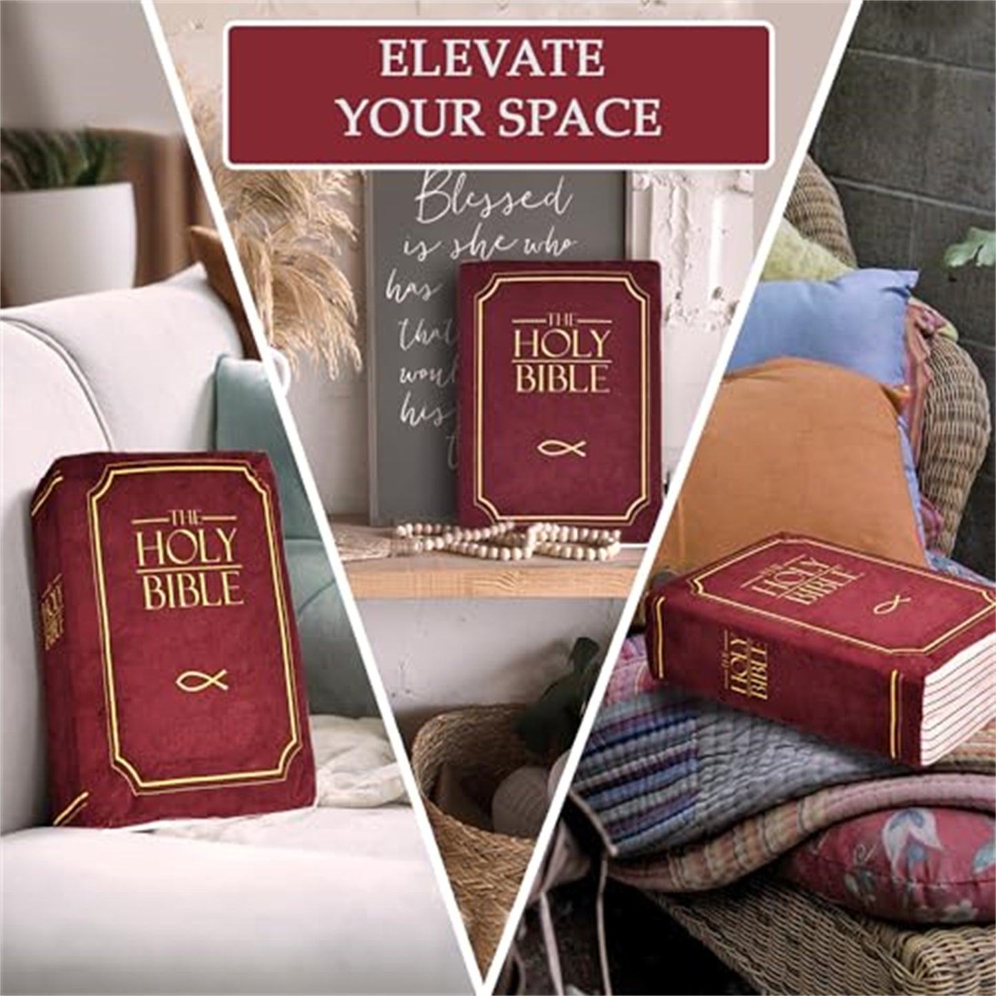Stuffed Memory Sponge Bible Pillow Plush Toys