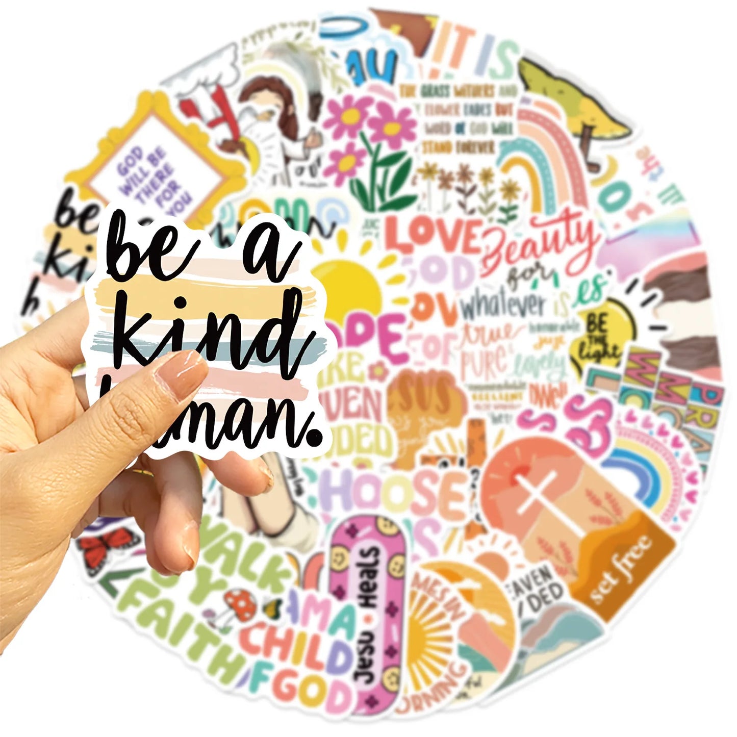 10/50PCS Christian Stickers