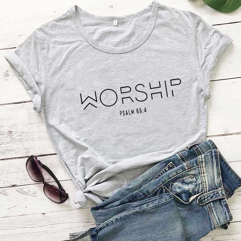 Worship Psalm 66:4 Woman's T-Shirt
