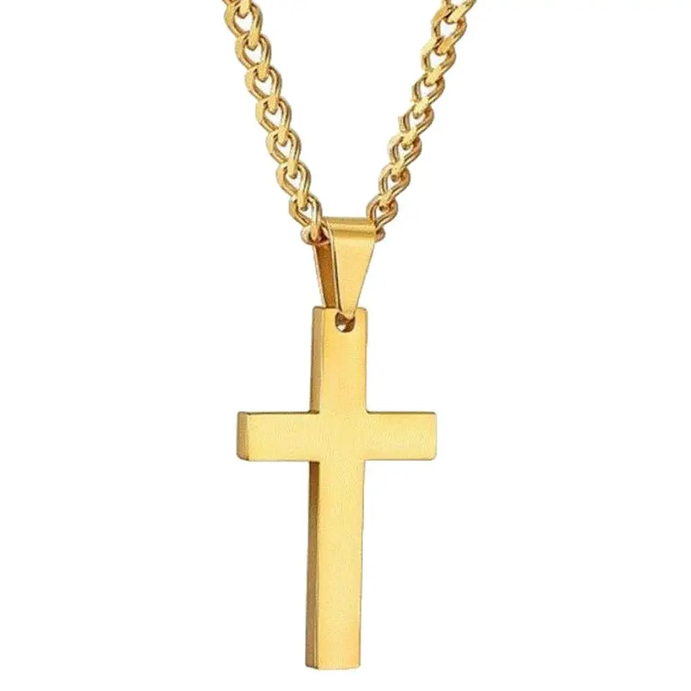 Fashion Necklace for Men Simple Cross Pendant
