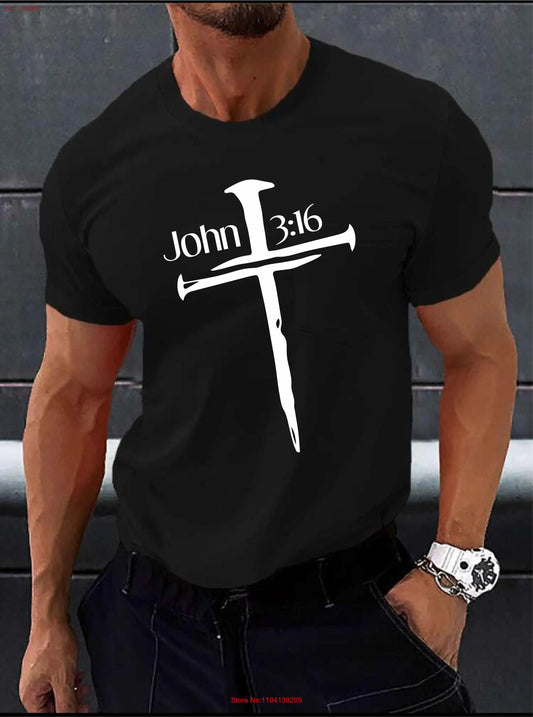 John 3:16 Nail Cross T-Shirt