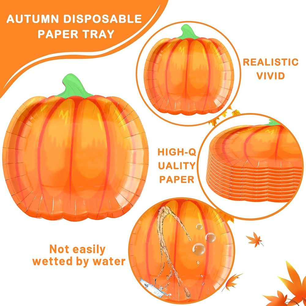 134 Pcs Thanksgiving Party Tableware Set