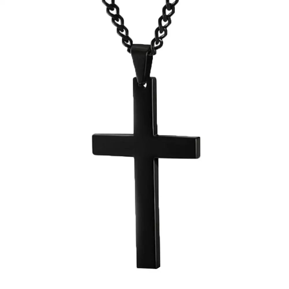 Fashion Necklace for Men Simple Cross Pendant