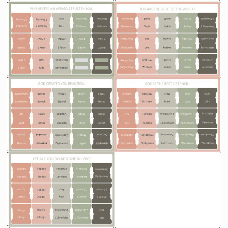 Bible Index Labels