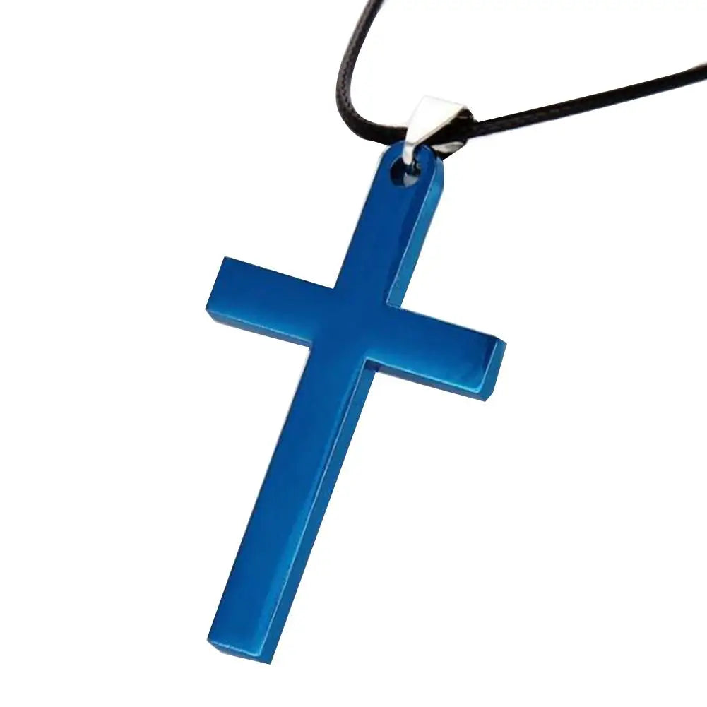 Fashion Necklace for Men Simple Cross Pendant