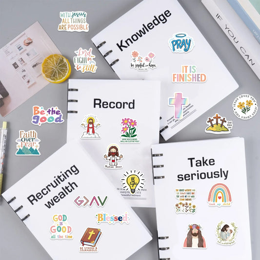10/50PCS Christian Stickers